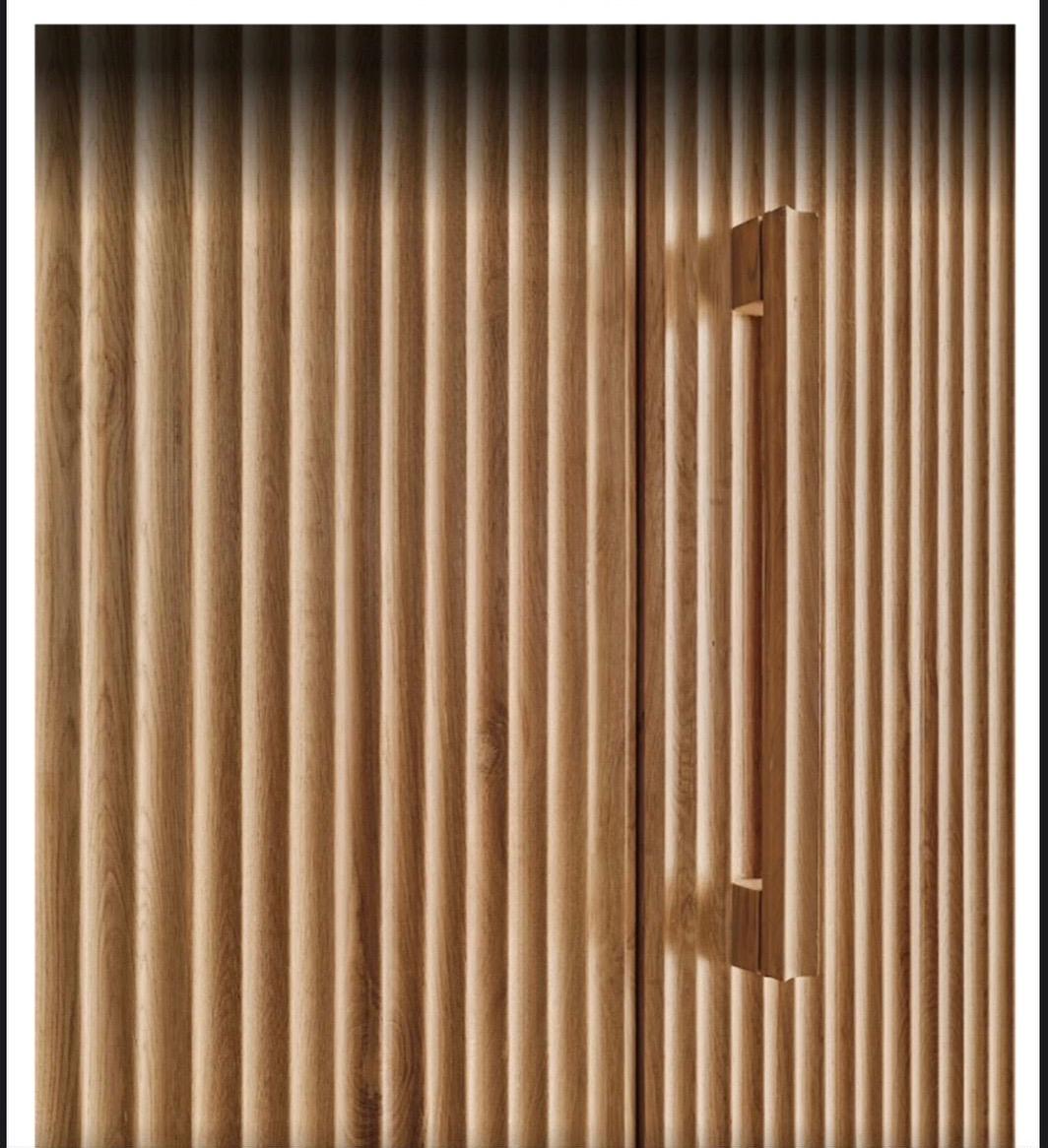 Solid-Wood Fluted Wall Panel